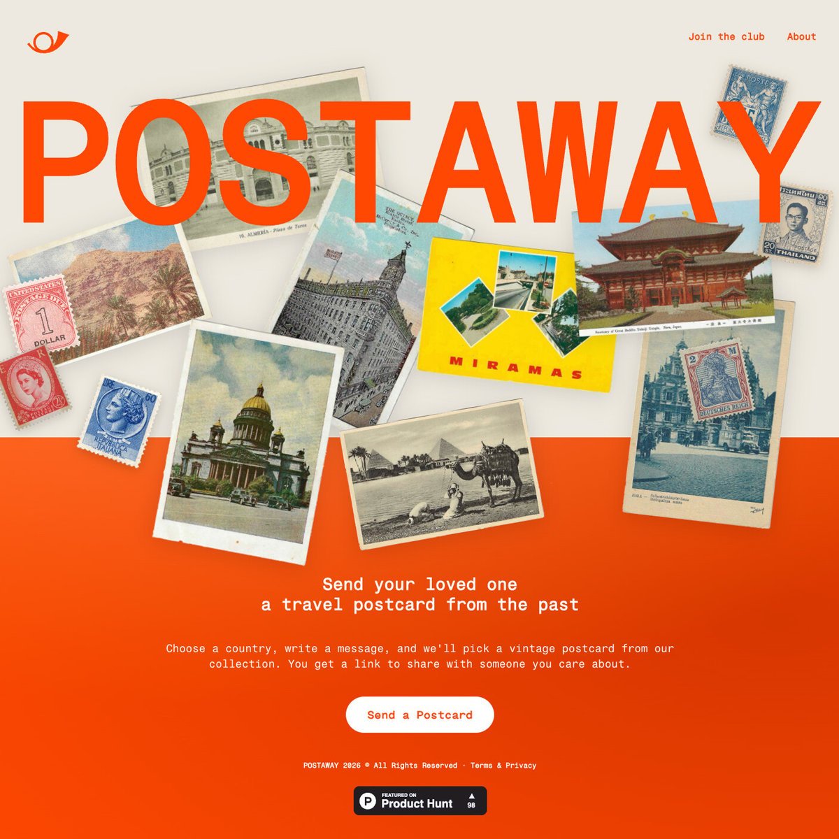 Website Inspiration: Postaway
