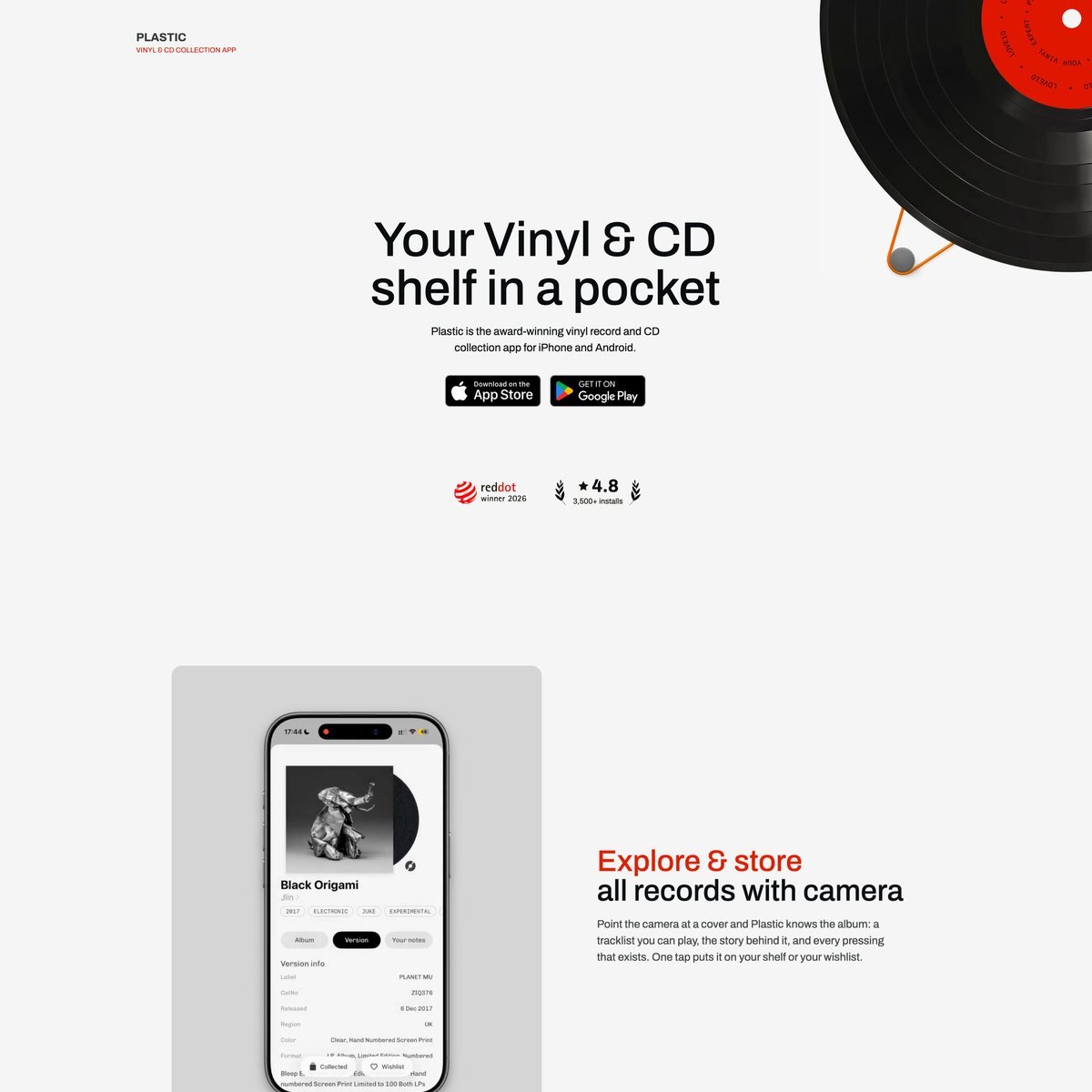 Website Inspiration: Plastic