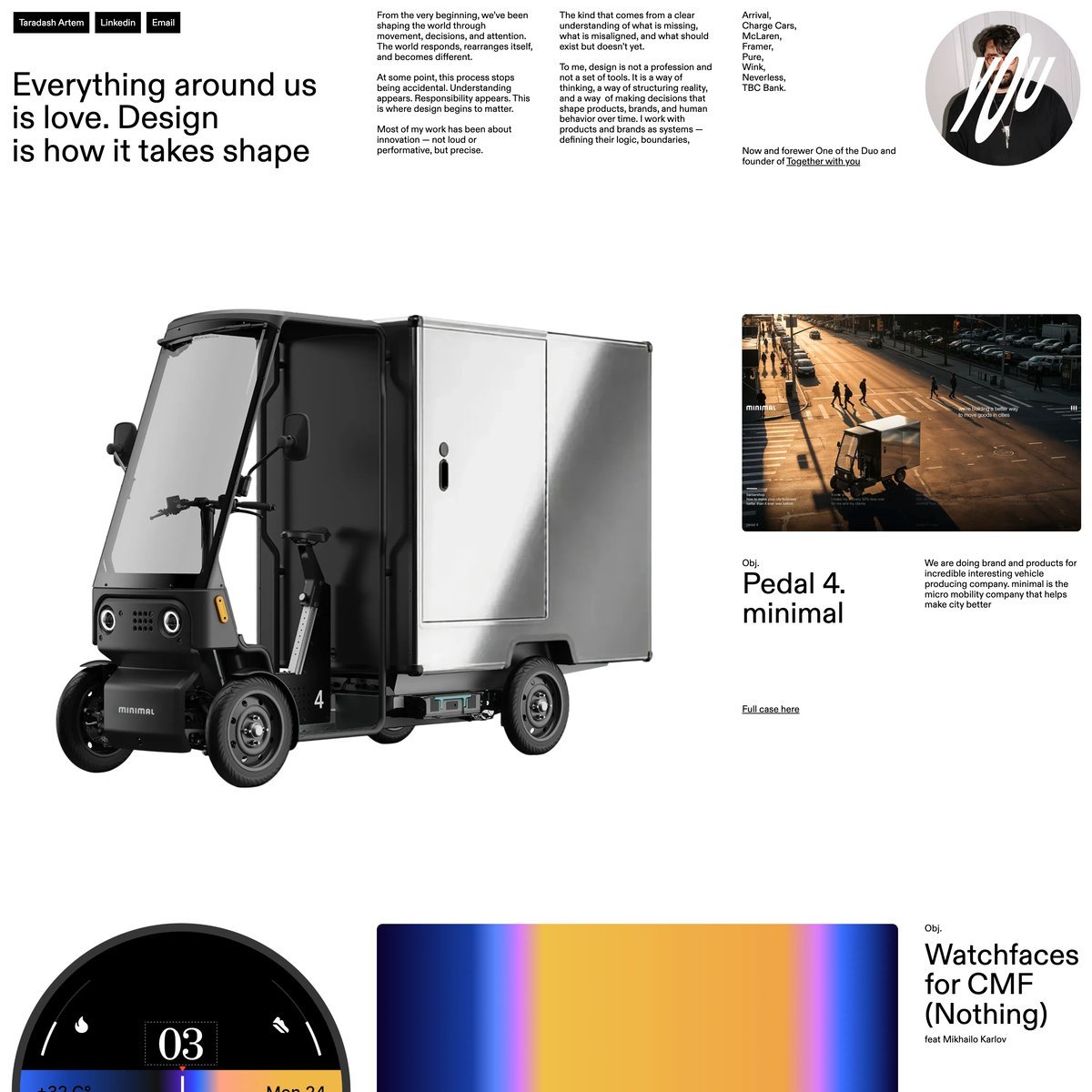 Website Inspiration: Artem Taradash