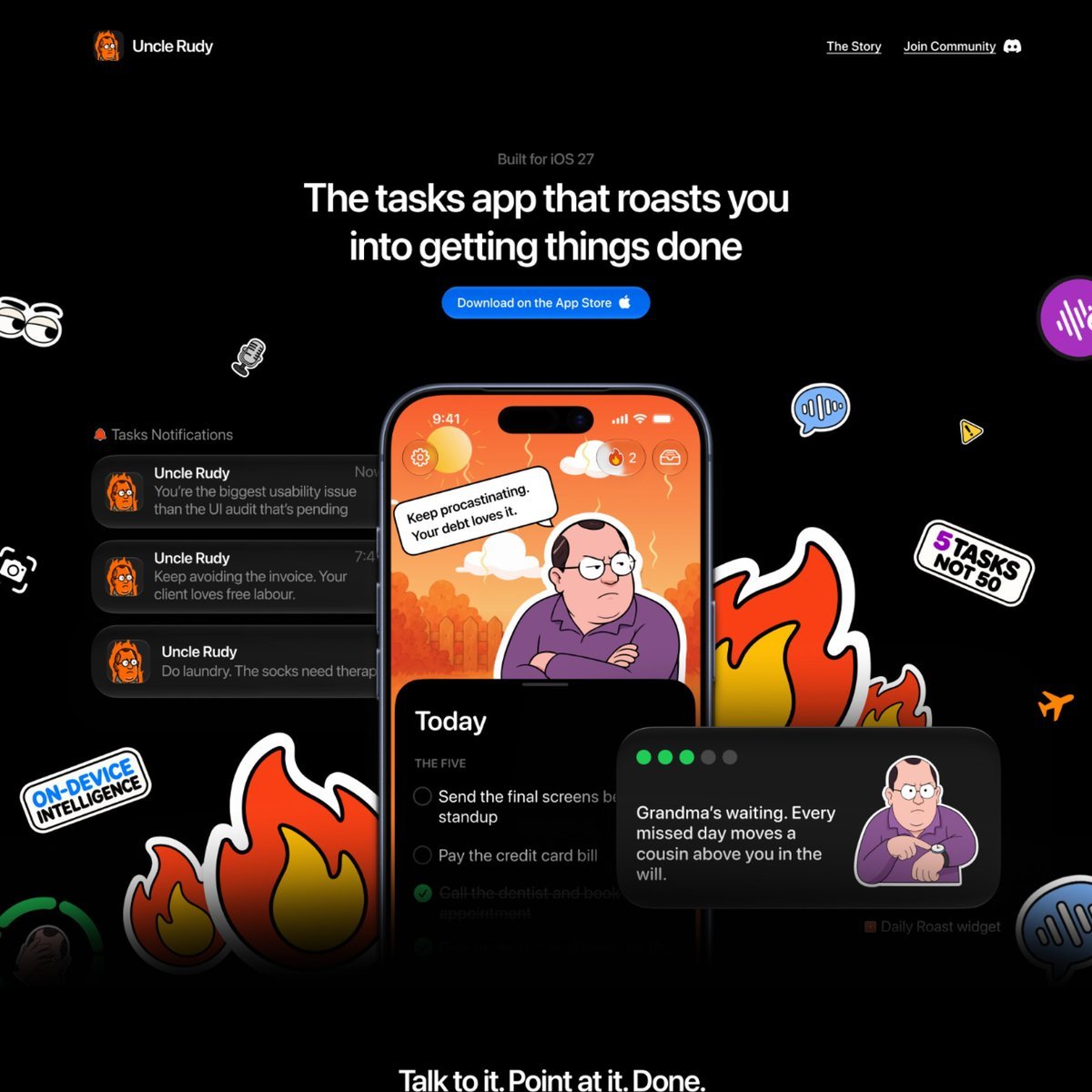 Website Inspiration: Uncle Rudy