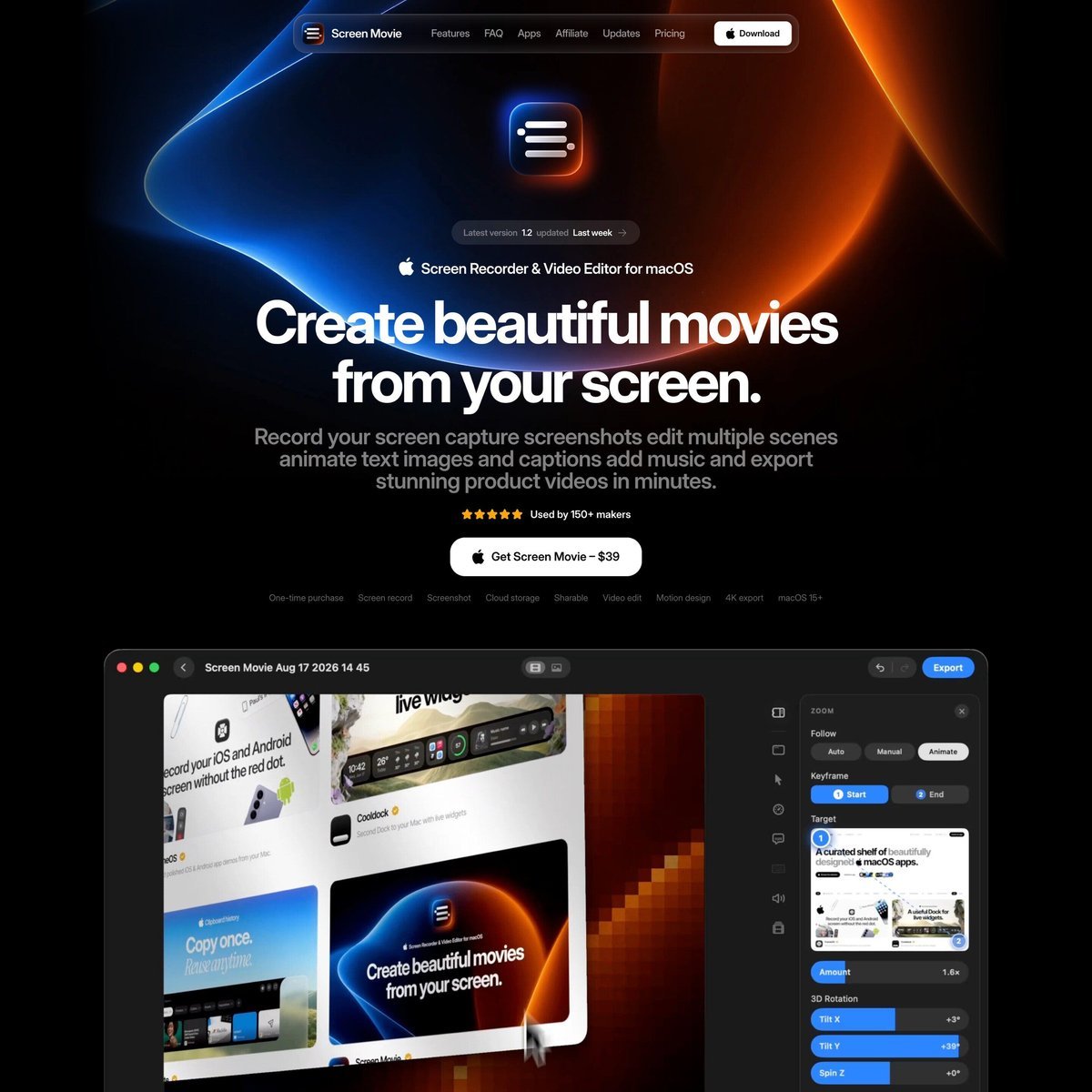 Website Inspiration: Screen Movie