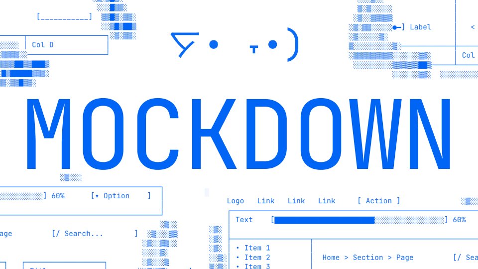 Mockdown: ASCII wireframe editor