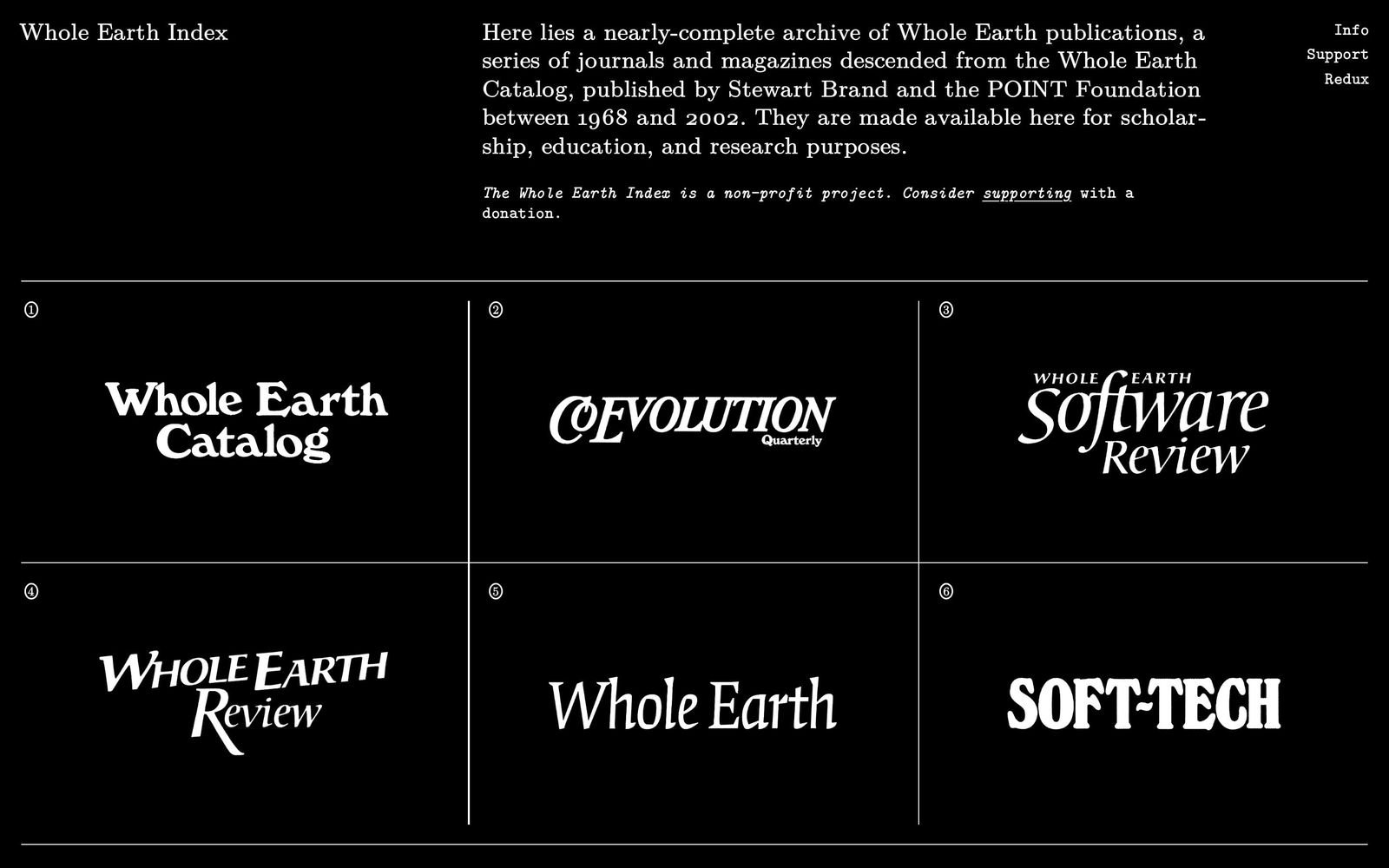 Whole Earth Index
