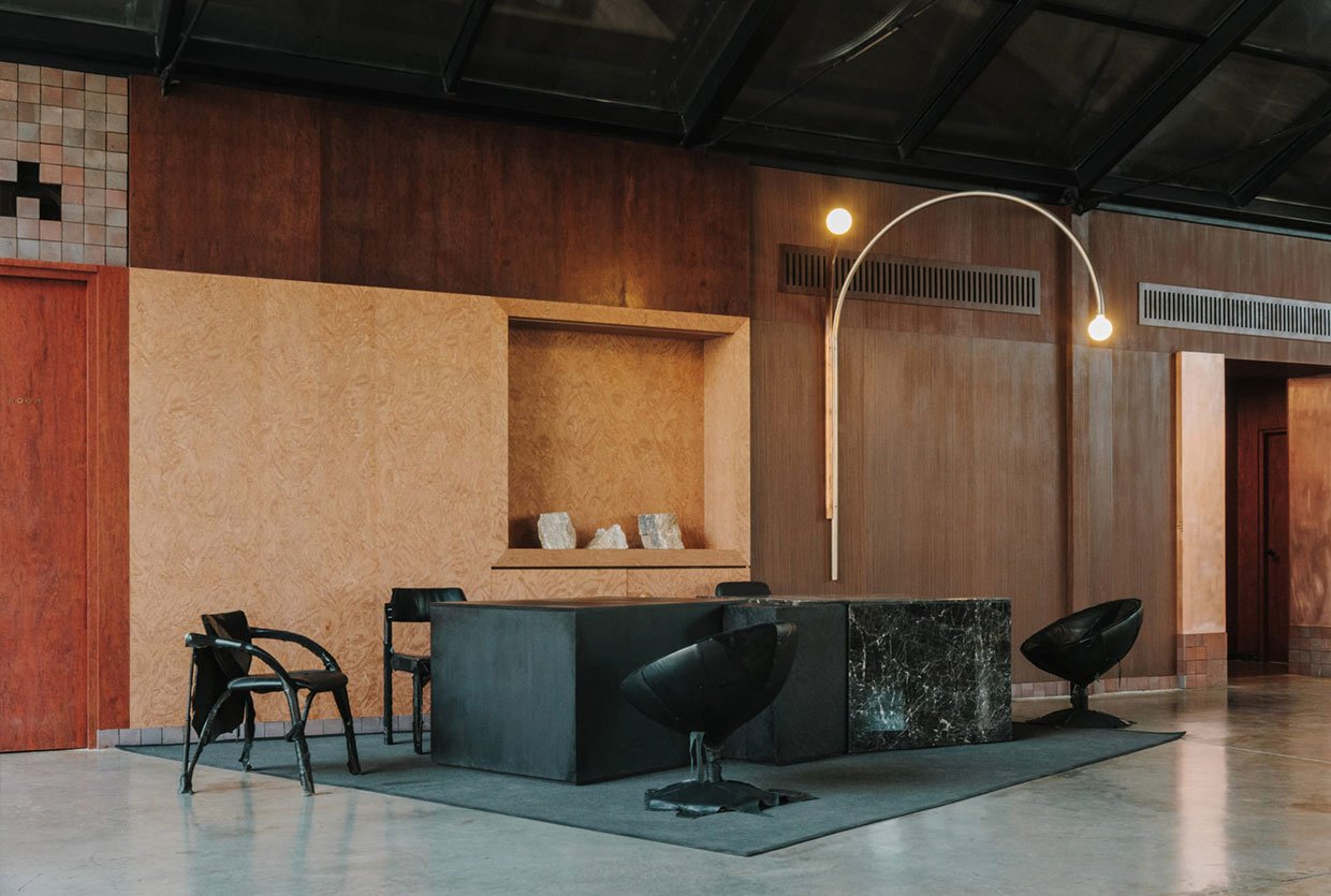 Studio Gypsandconcrete Wraps Lopota Lake Resort’s Reception in Memory and Materiality.