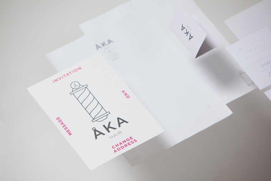 New Logo and Branding for ÅKA Hair by DC - BP&O