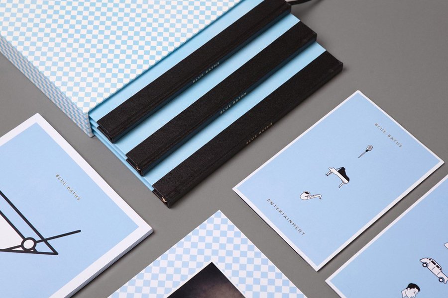 New Brand Identity for Blue Baths by Ryan Romanes - BP&O