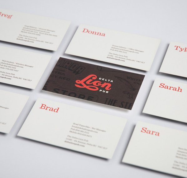 Logo and Brand Identity for Delta Lion Pub by St Bernadine - BP&O