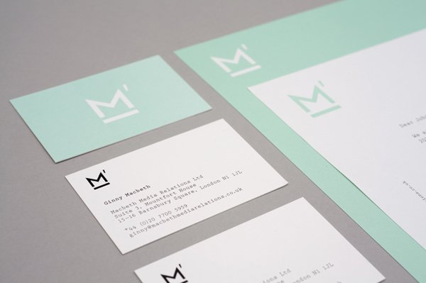 New Logo and Brand Identity for Macbeth Media Relations - BP&O