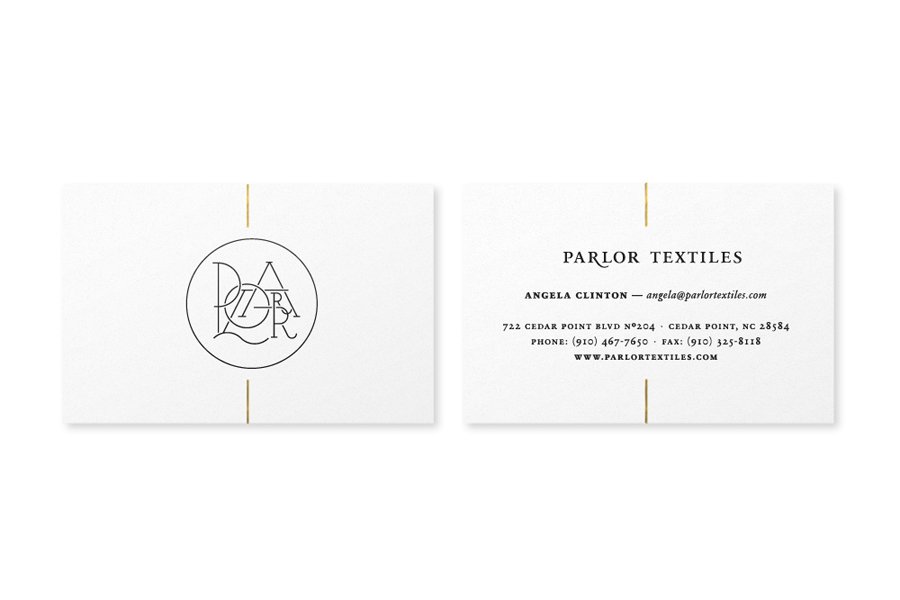 New Brand Identity for Parlor Textiles by Face - BP&O