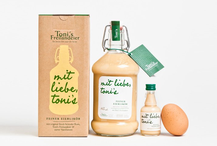 New Packaging for Toni's Eierlikoer by Moodley - BP&O