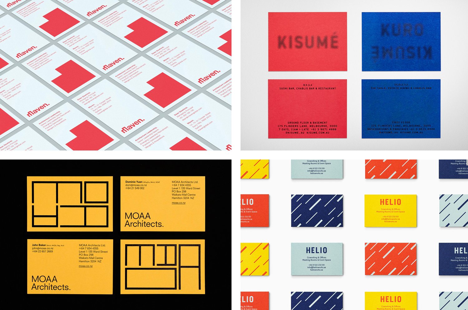 Business Card Design Gallery & Inspiration — BP&O