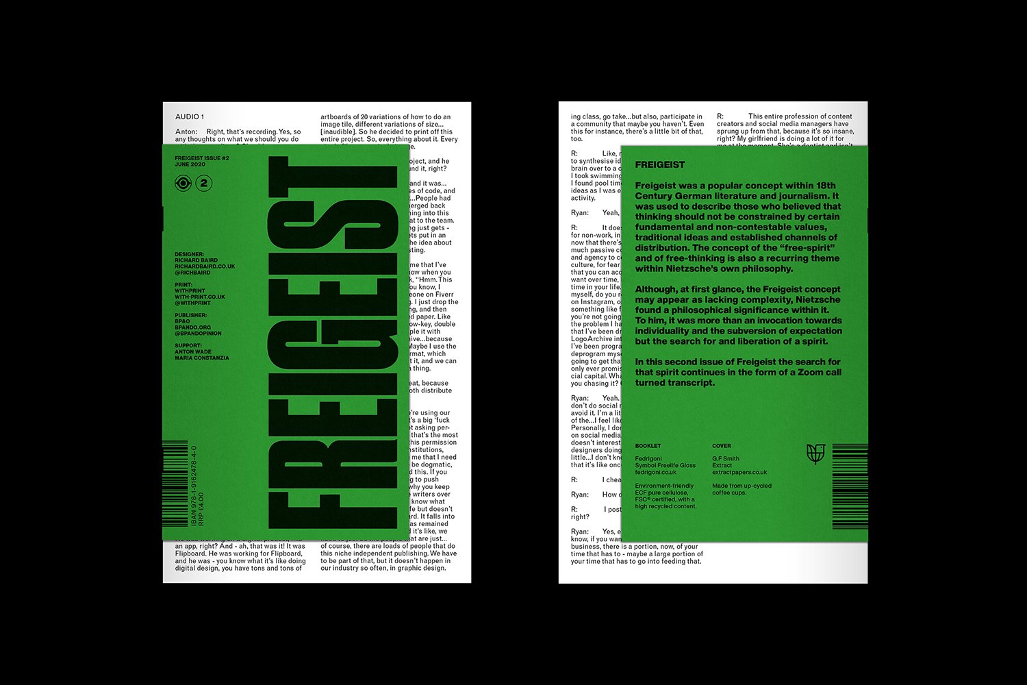 Freigeist Zine Issue 2 — BP&O