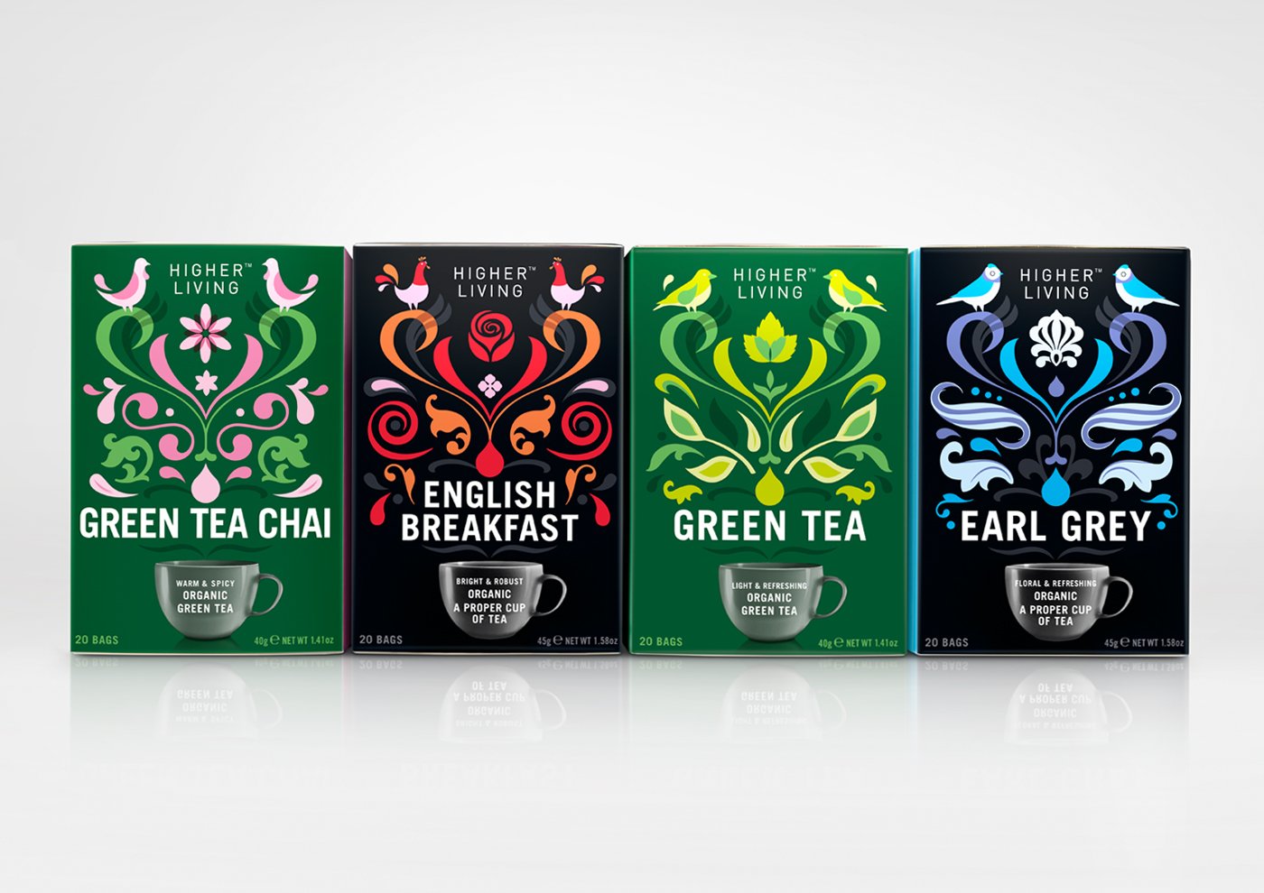 Packaging for Higher Living Tea by B&B Studio - BP&O