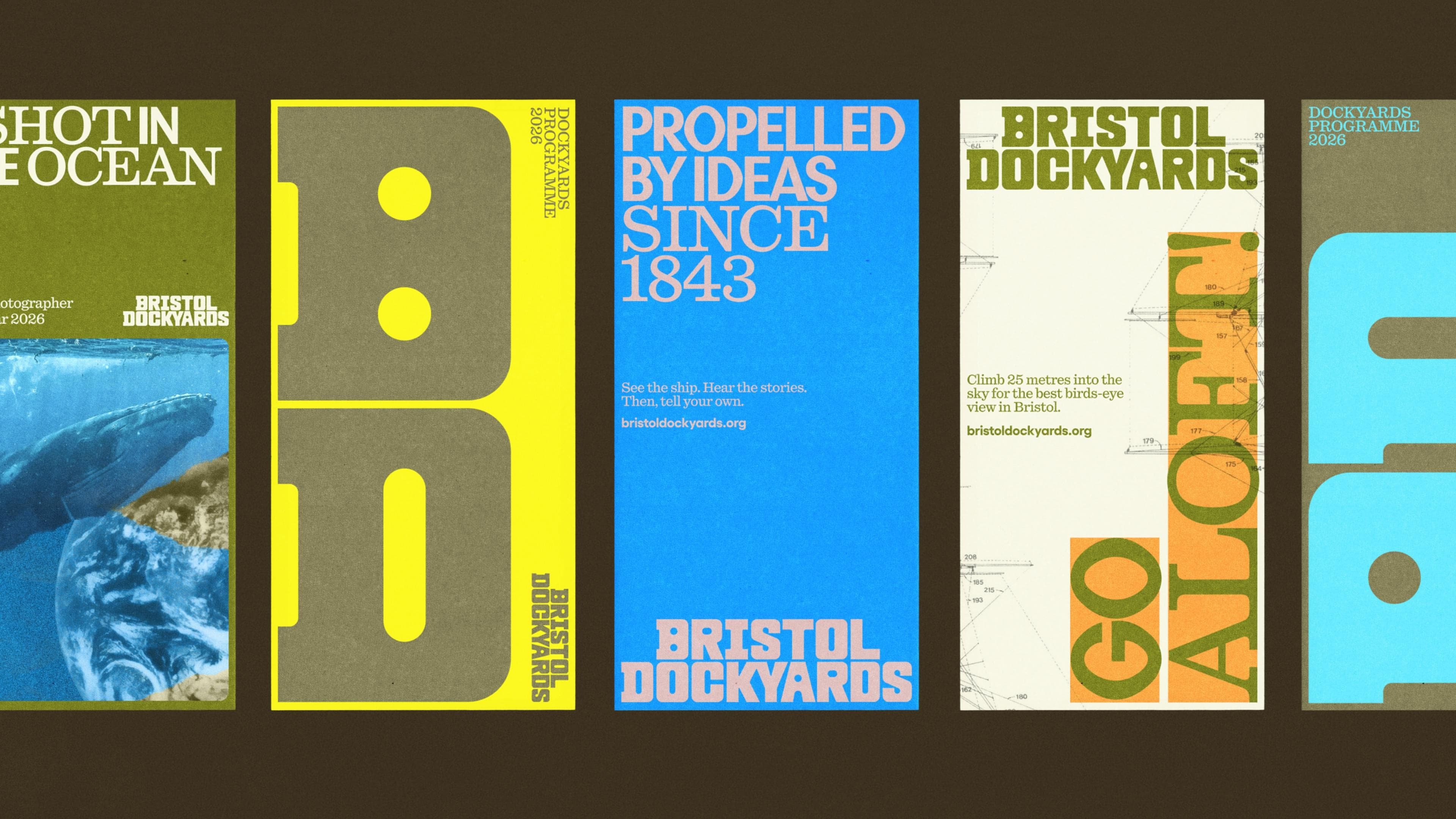 How & How takes a smart, bright collage-based approach to overhauling Bristol Dockyards — BP&O - Branding, Packaging and Opinion