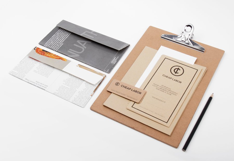 New Brand Identity for Cheap Labor by Sciencewerk - BP&O