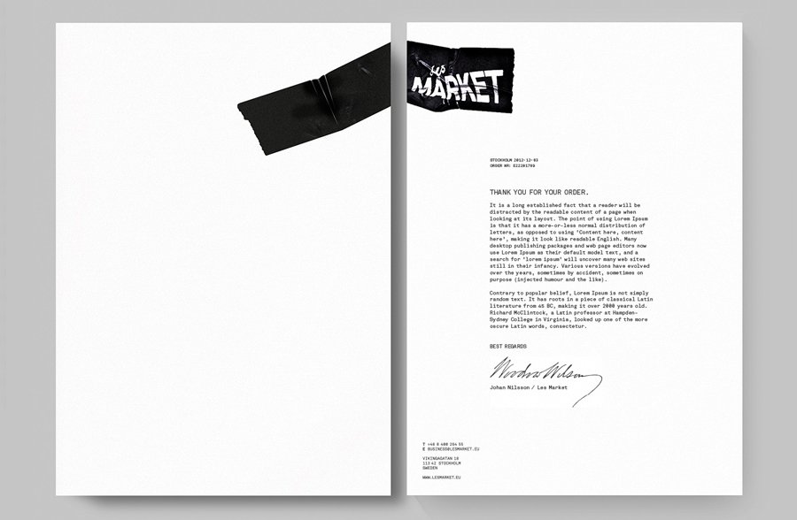 New Brand Identity for Les Market by Planet Creative - BP&O