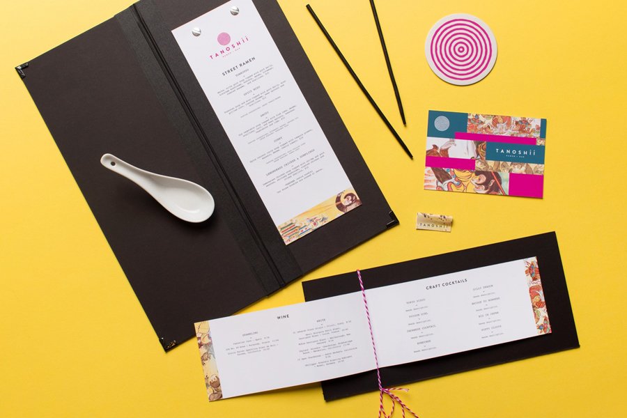 New Visual Identity for Tanoshii Ramen Bar by Mast — BP&O