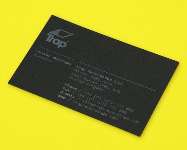 New Visual Identity for Trap Recordings by Red Design - BP&O