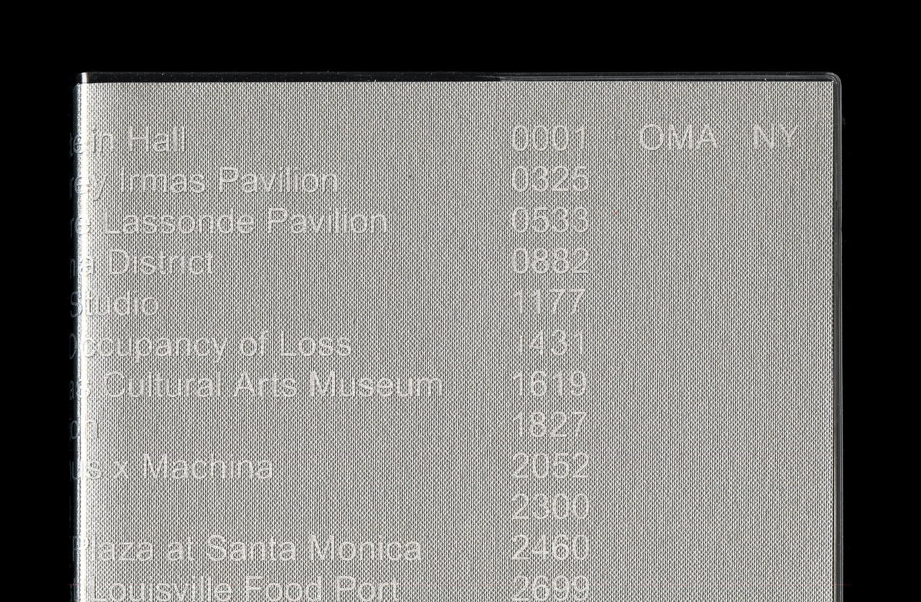 OMA NY Monograph by Studio Lin — BP&O