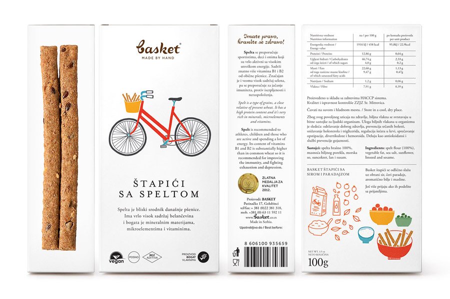 New Packaging for Basket Snacks by Peter Gregson - BP&O