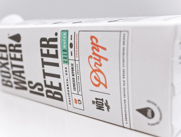 New Packaging for Dripp Boxed Water by Salih Kucukaga - BP&O