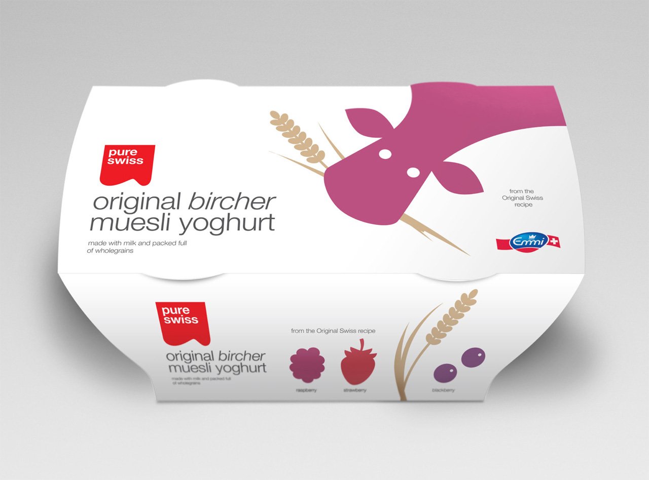New Packaging for Emmi Yoghurt by Studio h - BP&O