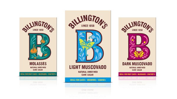 New Packaging for Billington's by JKR - BP&O