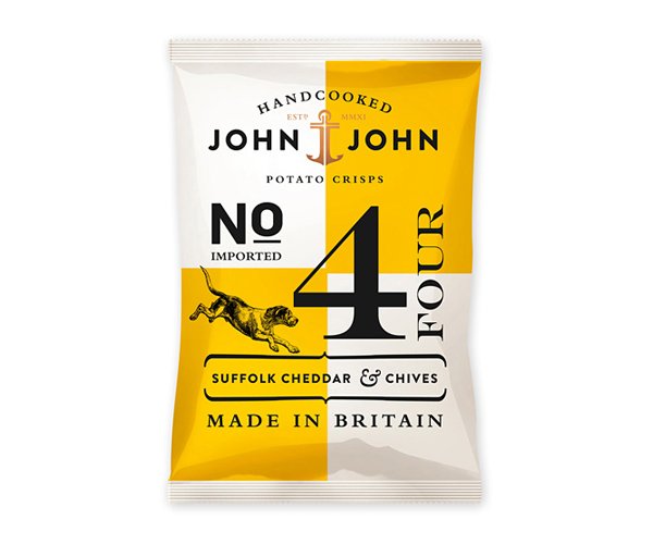 New Packaging for John & John Crisps - BP&O