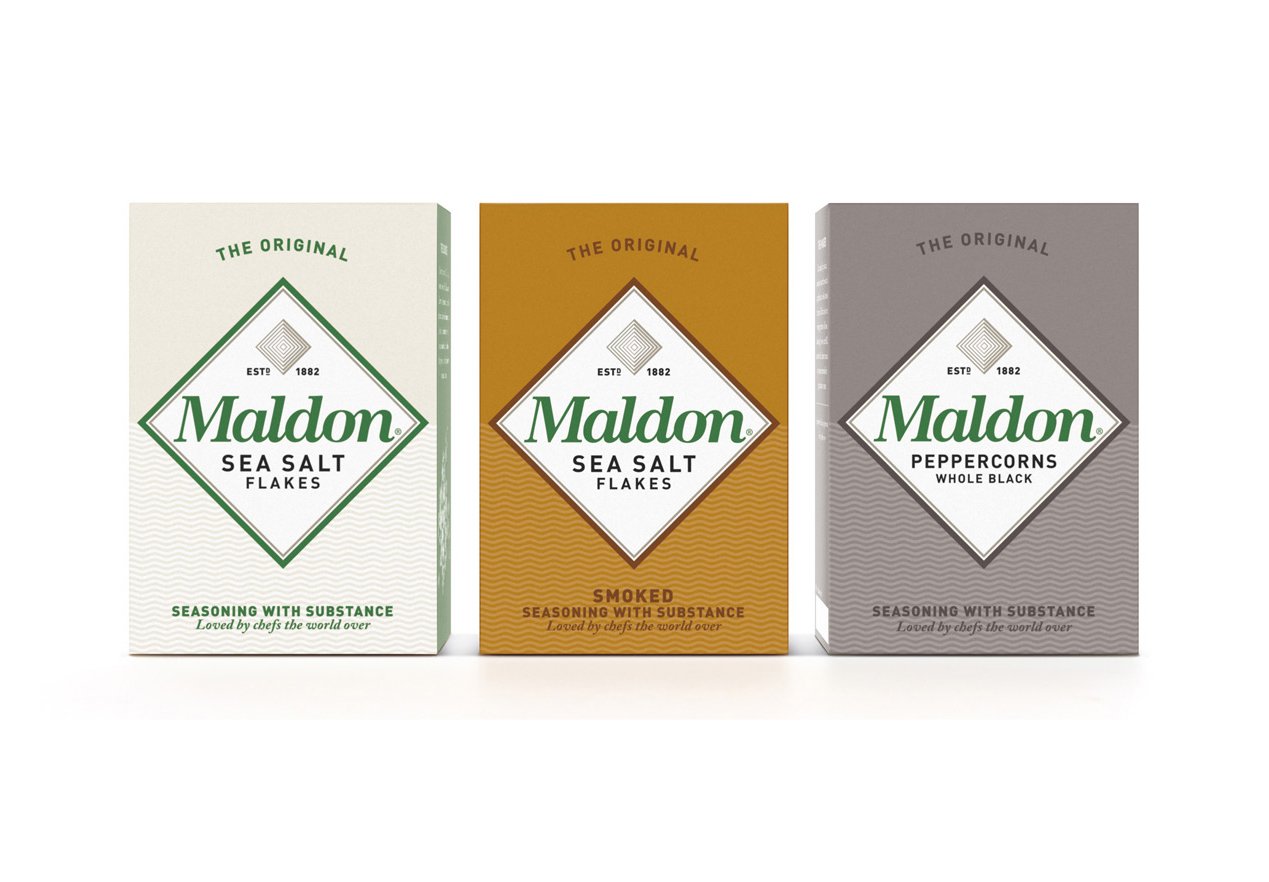 New Packaging for Maldon Salt by Pearlfisher - BP&O