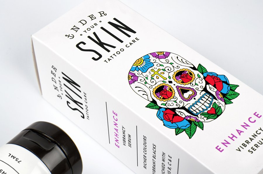 New Packaging for Under Your Skin by Robot Food - BP&O