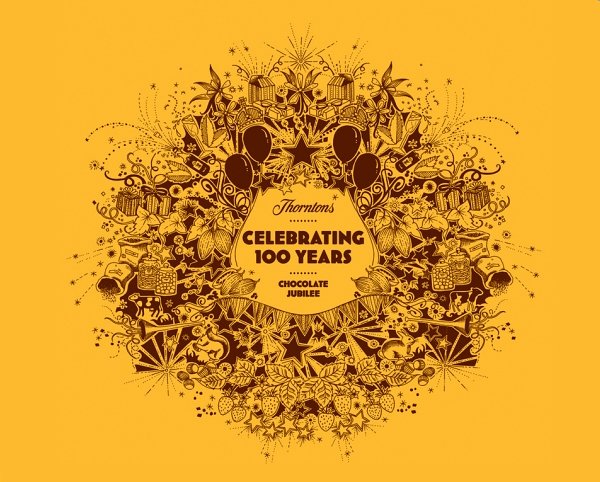 Logo for Thorntons 100 Year Celebration by Purple Circle - BP&O