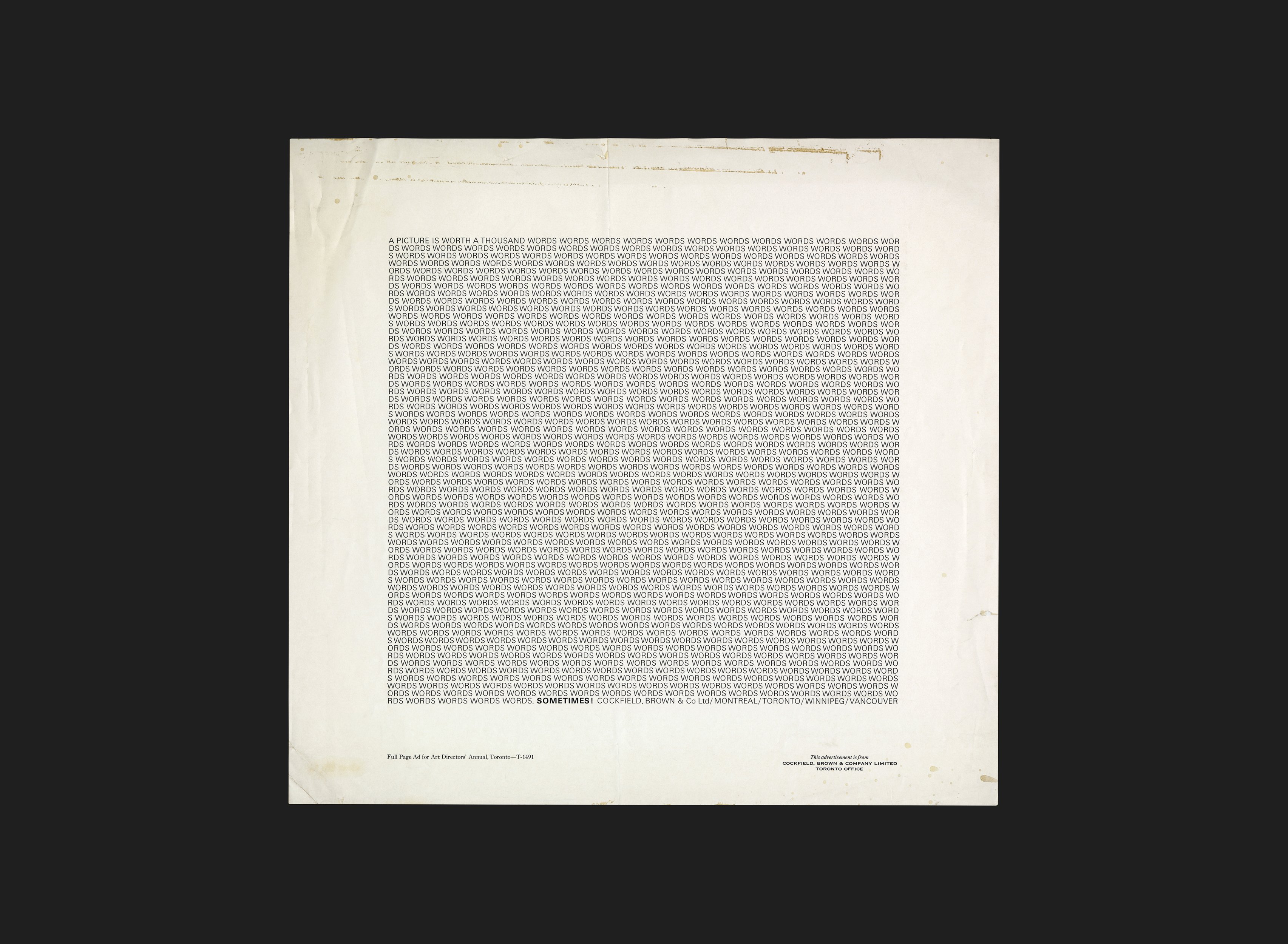 Cockfield, Brown & Company. Advertisement - Canada Modern