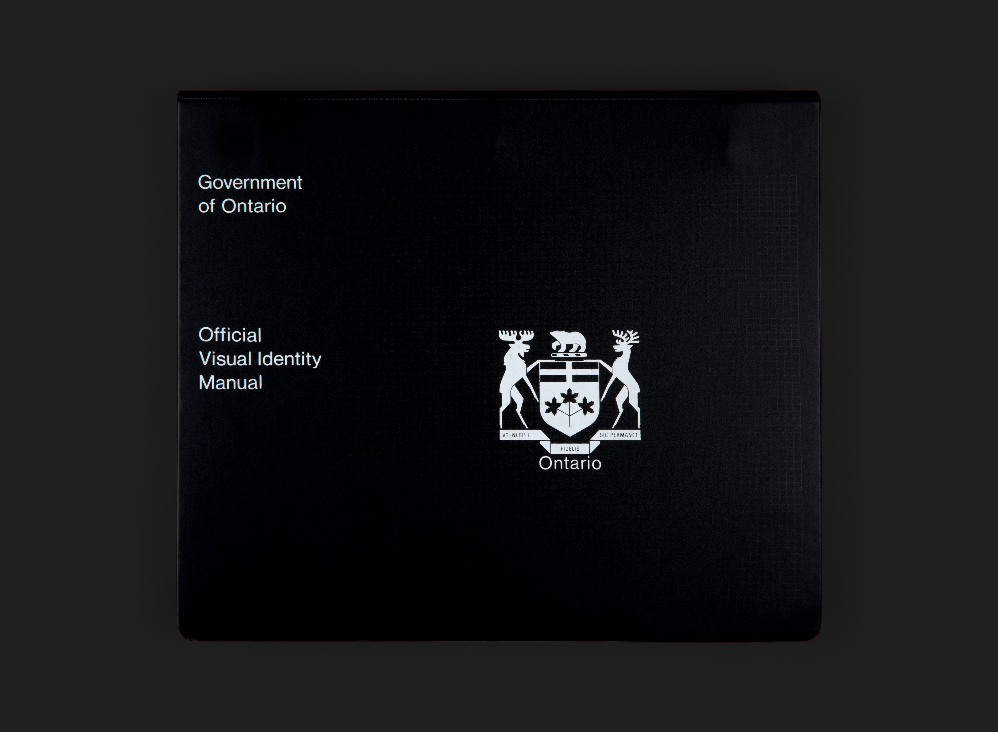 Government of Ontario Visual Identity Manual - Canada Modern