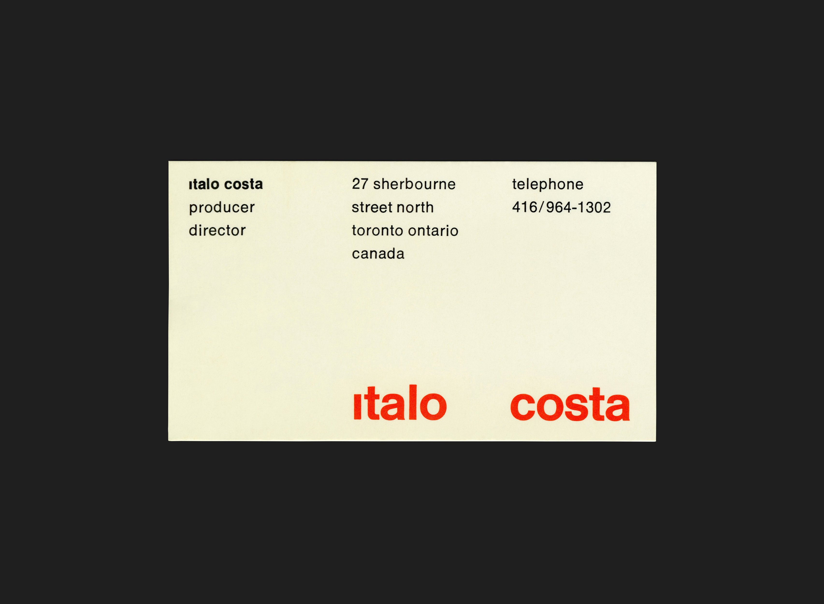 Italo Costa - Canada Modern