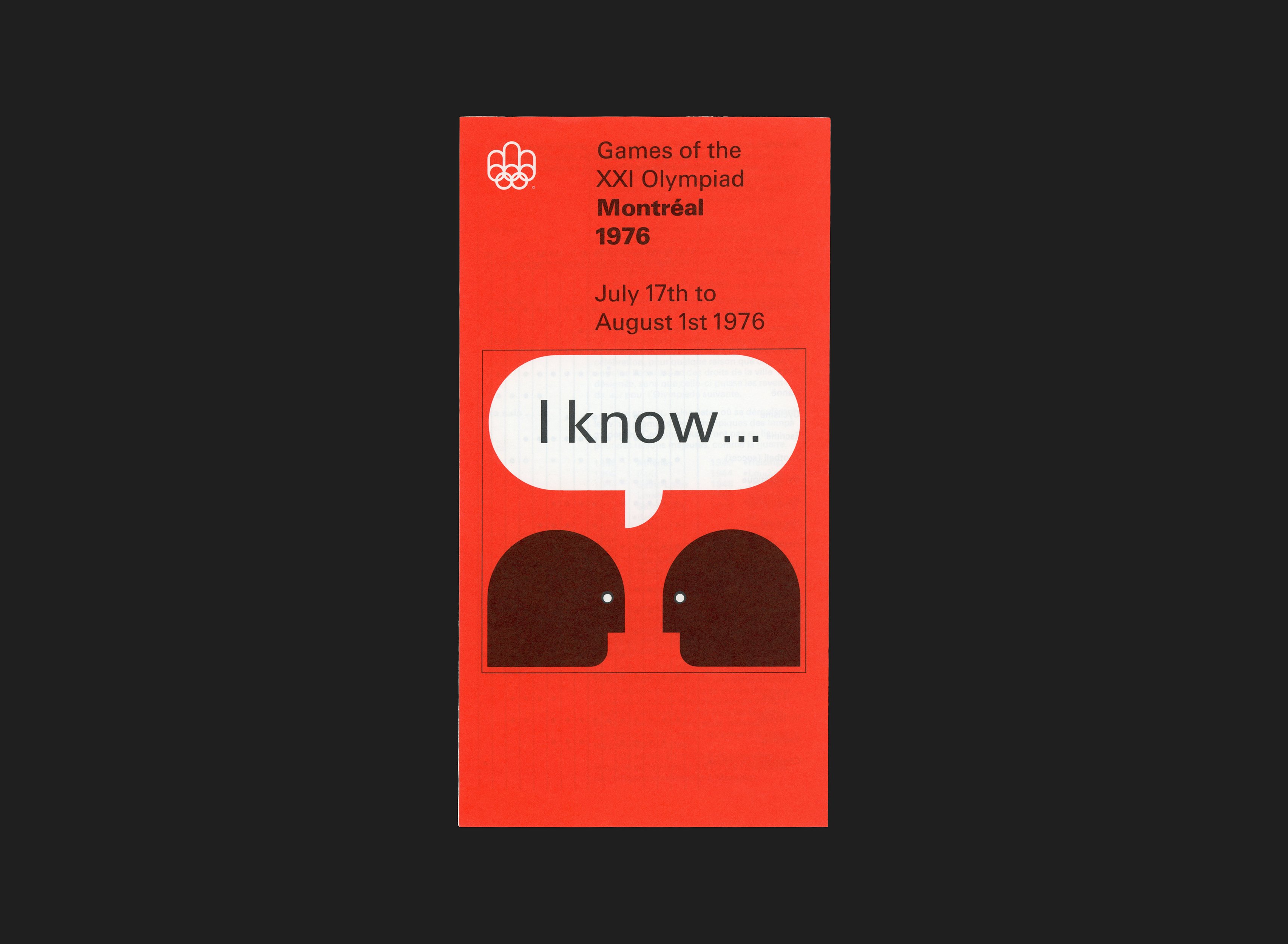 I know… Je sais… - Canada Modern