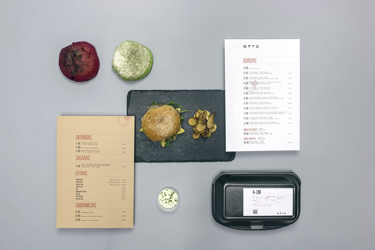 A 100 Burger delivery identity | Mindsparkle Mag