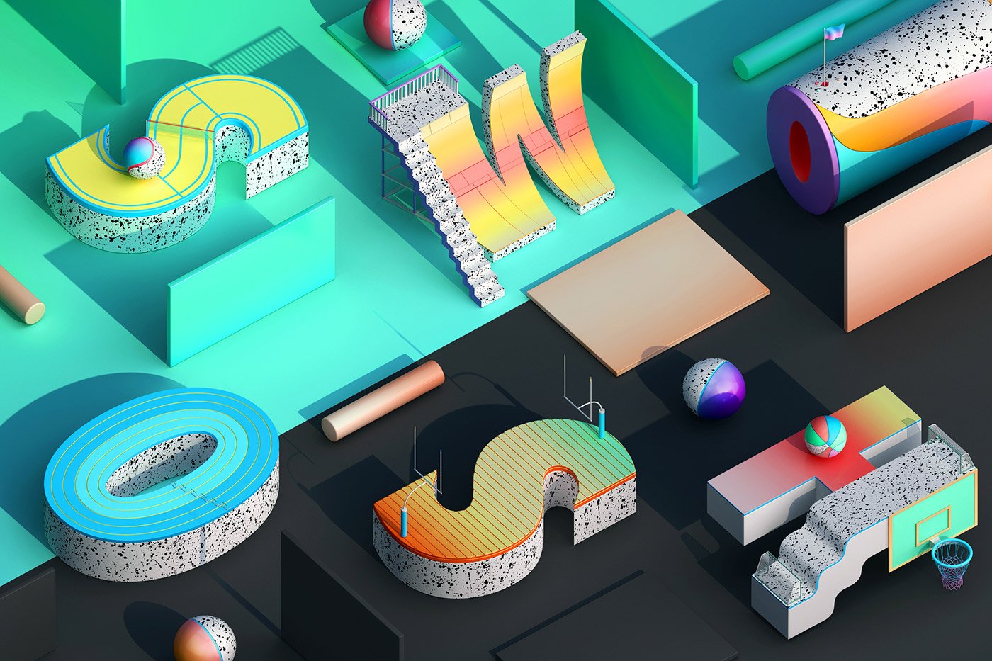 3D Type Collection | Mindsparkle Mag