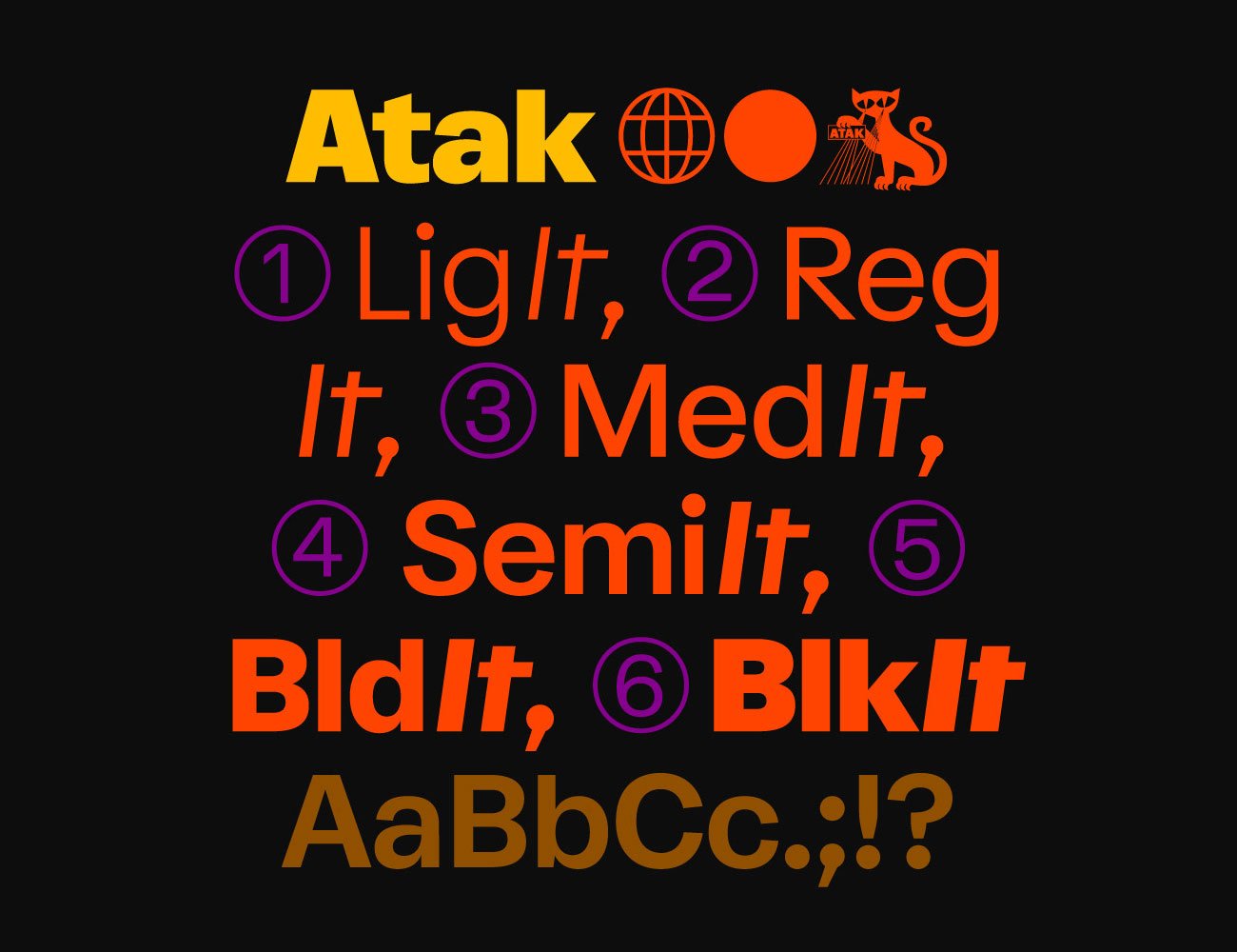 Atak Typeface | Mindsparkle Mag