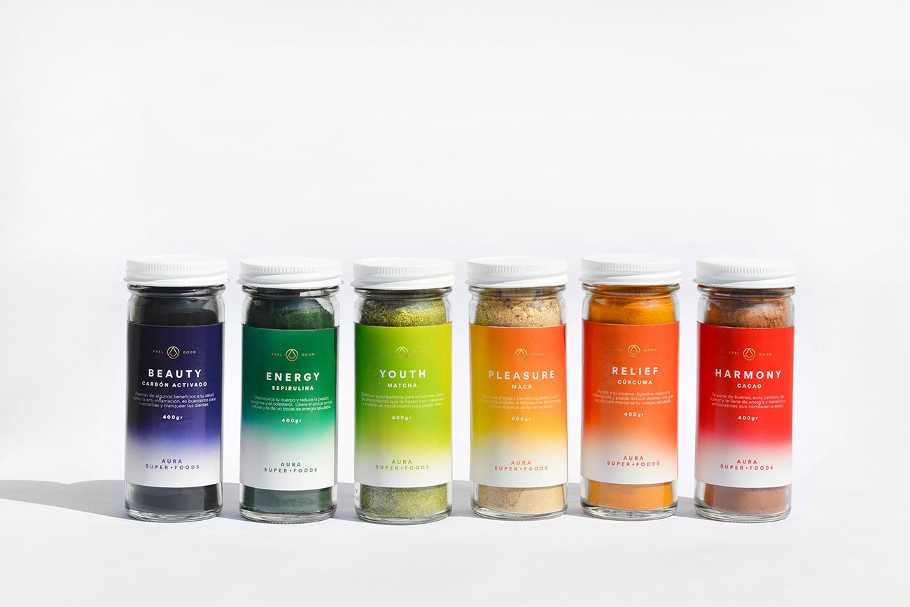 AURA Superfoods Packaging | Mindsparkle Mag