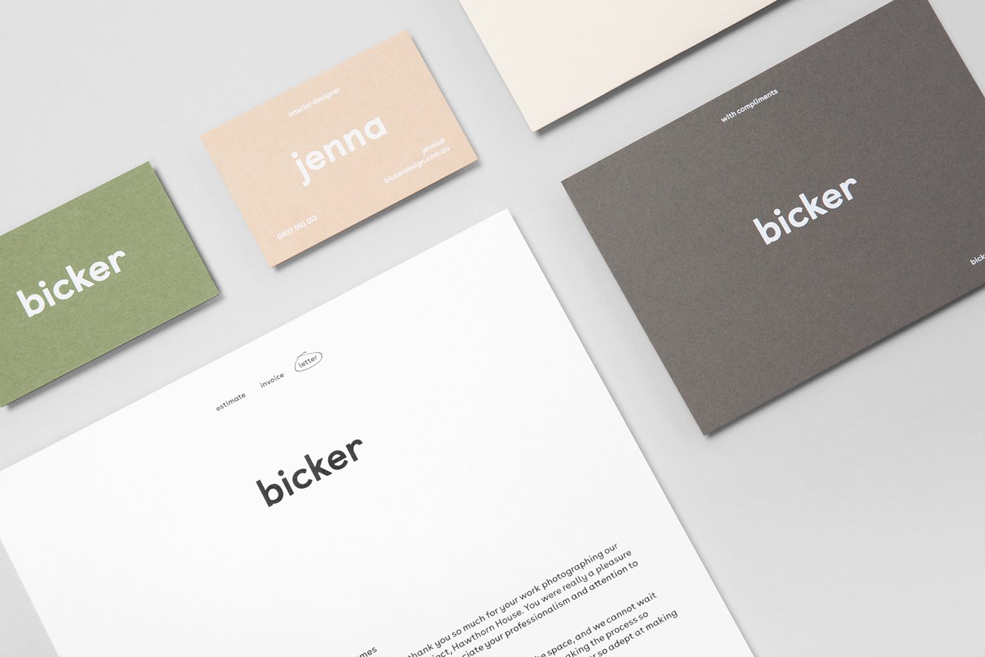 Bicker visual identity | Mindsparkle Mag
