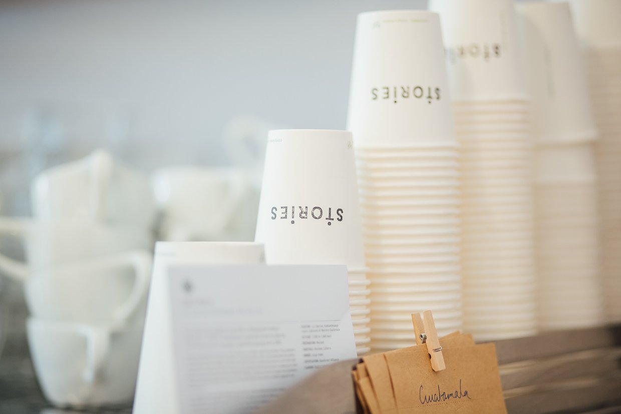 Brand identity for café 'Stories' | Mindsparkle Mag