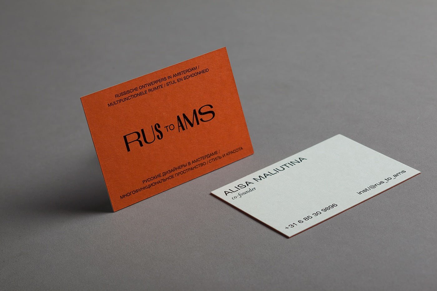 Brand identity for Rus to Ams | Mindsparkle Mag
