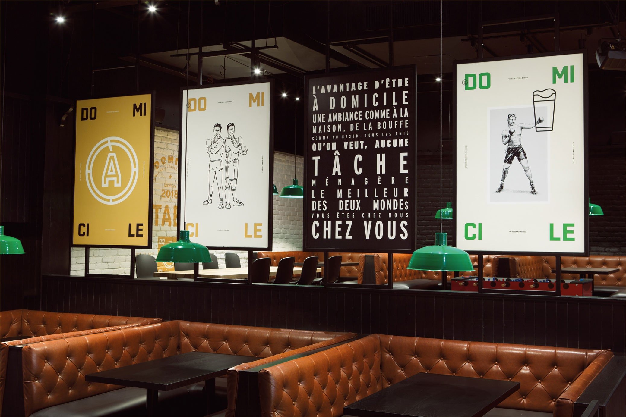 À Domicile Restaurant Identity | Mindsparkle Mag