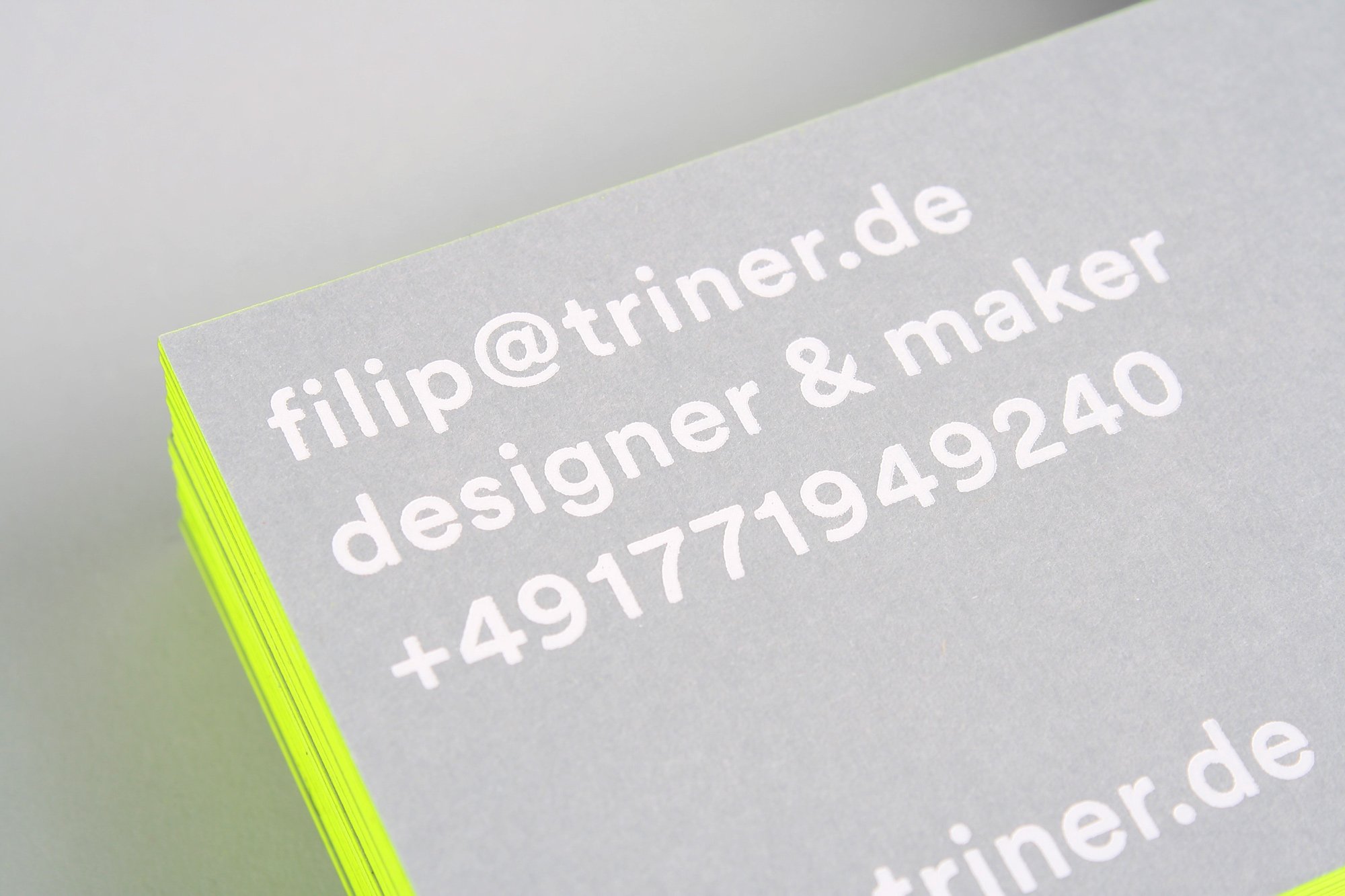 Filip Triner business cards | Mindsparkle Mag