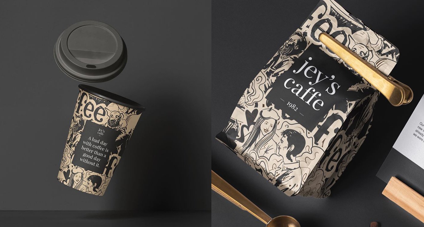 "jey's caffe" | Brand Identity | Mindsparkle Mag