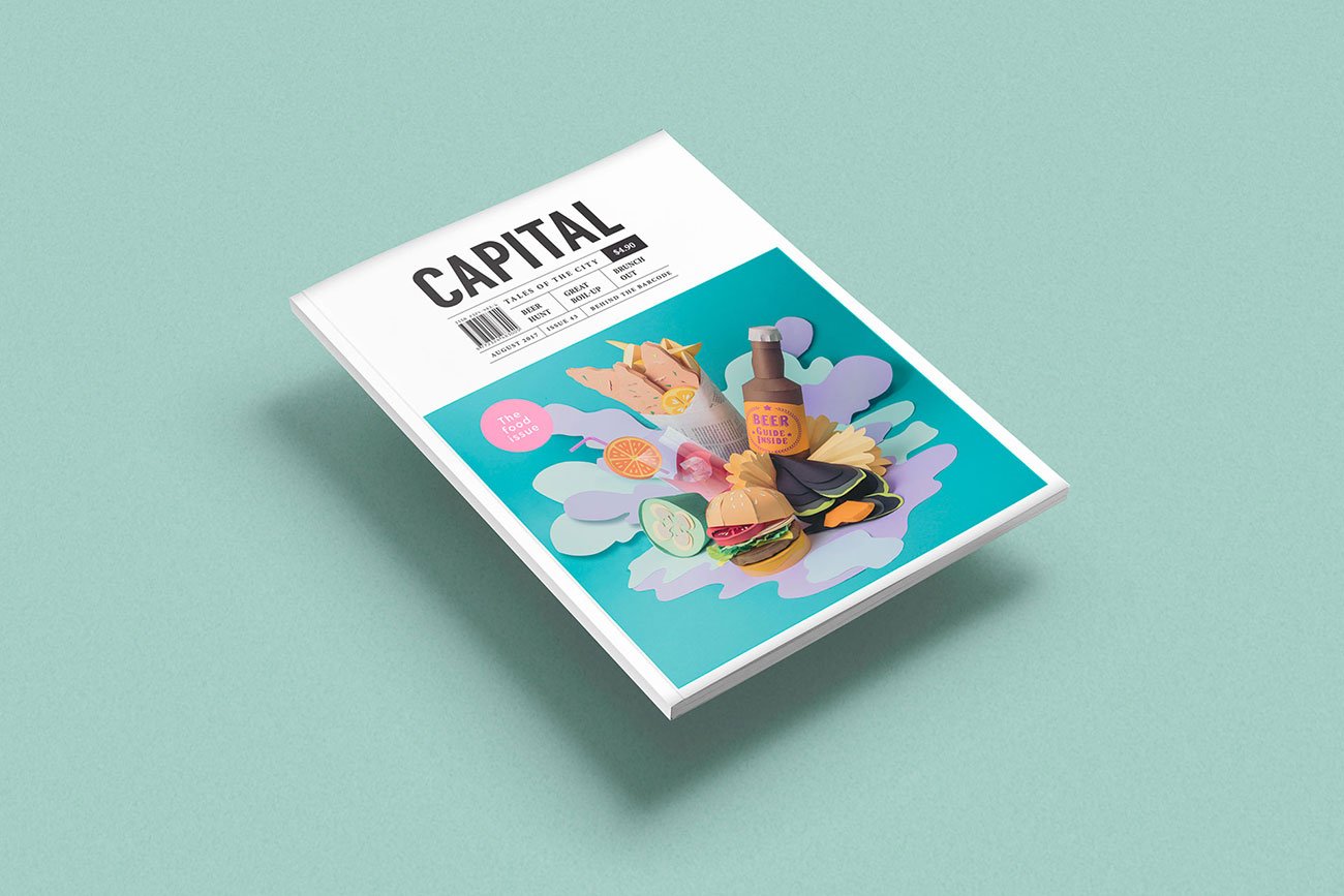 Magazine Papercraft cover | Mindsparkle Mag