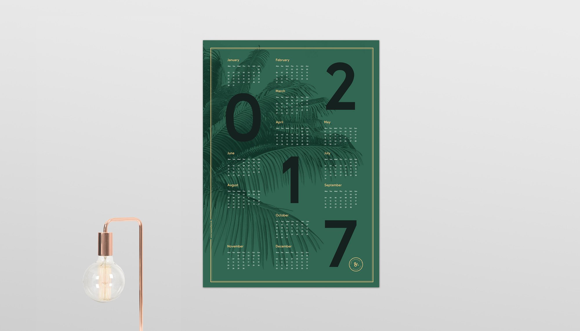 New 2017 Palm calendar | Mindsparkle Mag