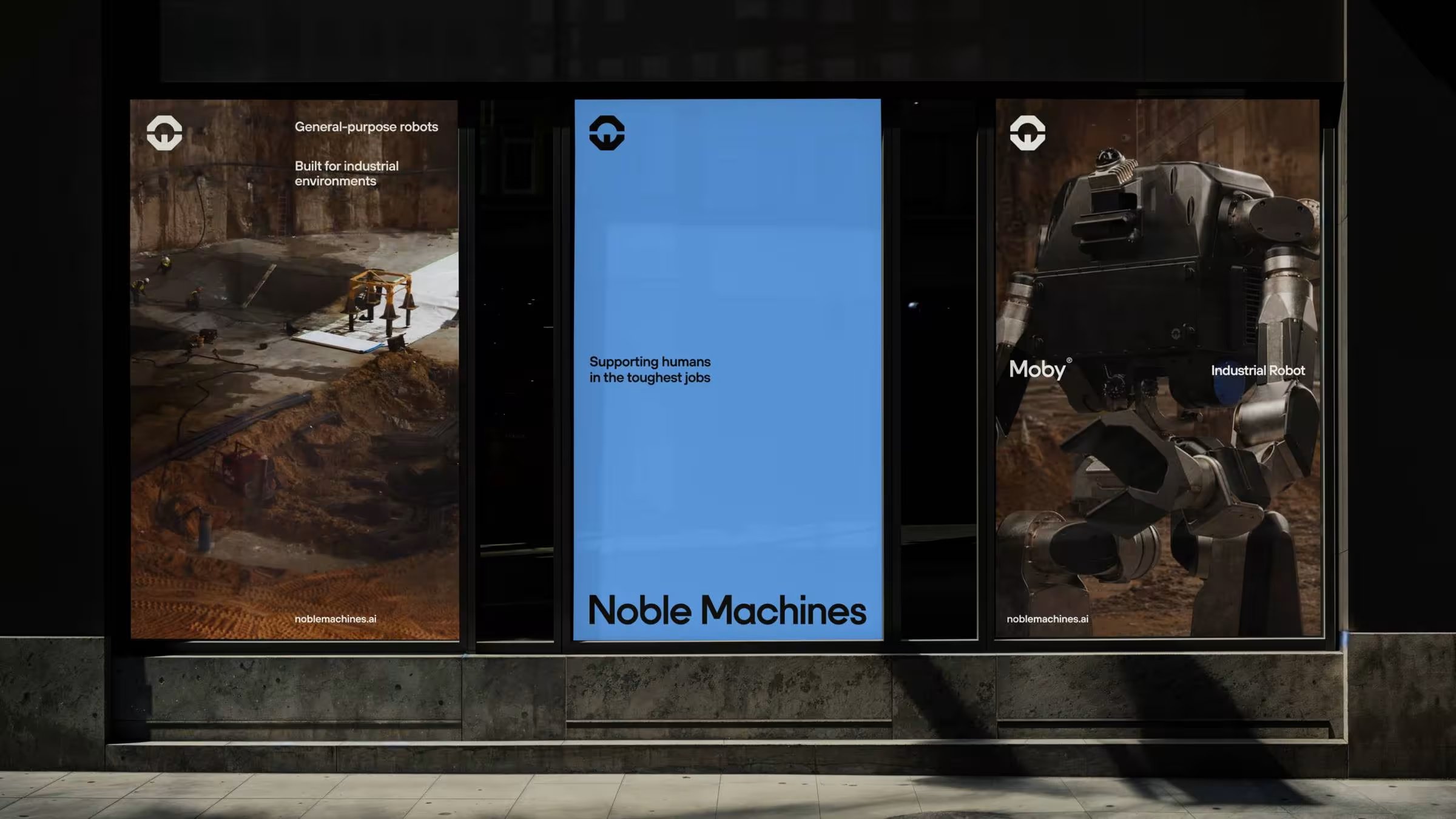 The bolt-head identity TinyWins built for Noble Machines and rugged robotics | Mindsparkle Mag