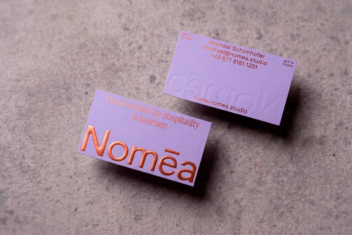 The bold Mediterranean identity Schickeria Studio built for Noméa Studio | Mindsparkle Mag