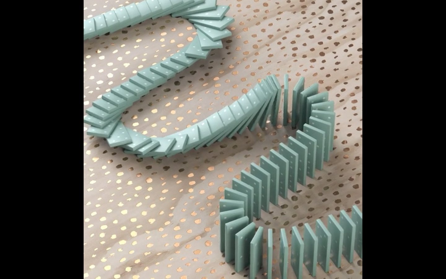 Oddly satisfying "Domino Therapy" | Mindsparkle Mag